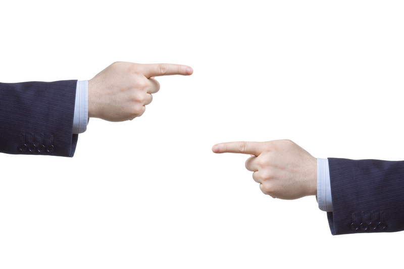 Finger pointing is common during dispute resolution but can be minimized by asking the right questions.