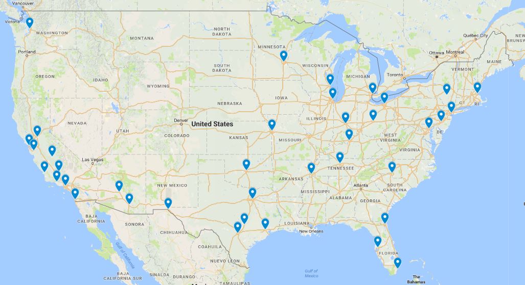 Locations Map
